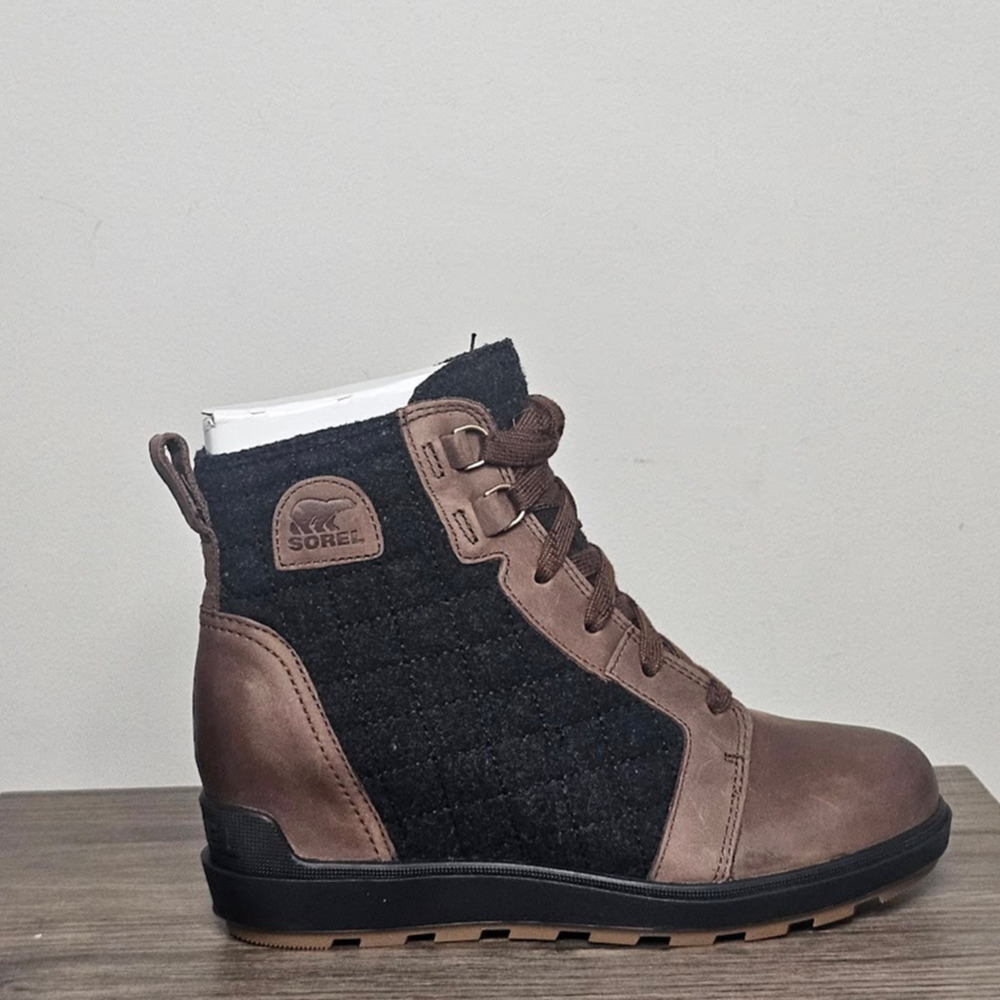 Sorel NEW Women’s Evie II NW Lace Bootie Size 8.5 Tobacco/Black NWT - Picture 2 of 5